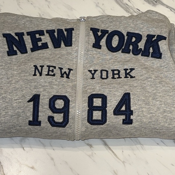 Gray New York 1984 Zip-Up Hoodie - Picture 5 of 5